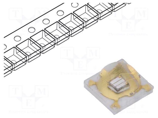LED; UV; 3535; 130°; 350mA; λd: 400÷410nm; 2.8÷4.4VDC; SMD LITEON LTPL-C034UVD405