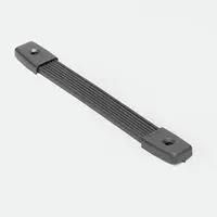 Rubber Strap Handle - 10 1/4" Length Including End Caps - Nickel H1014N