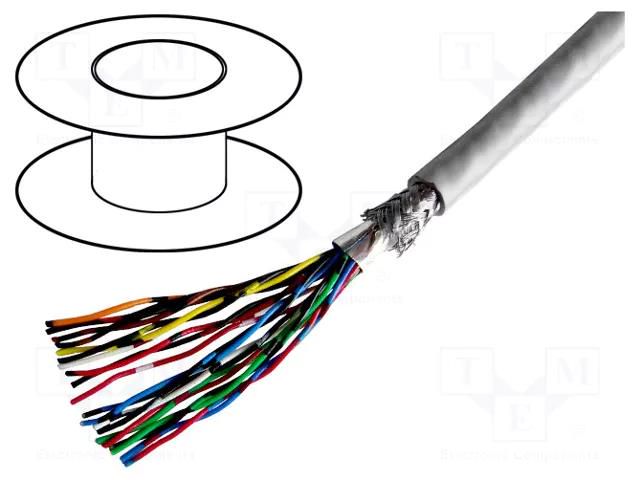 Wire; 13x2x28AWG; PVC; 50V; 30.5m; Earth core: none 3M 3600B-26/100