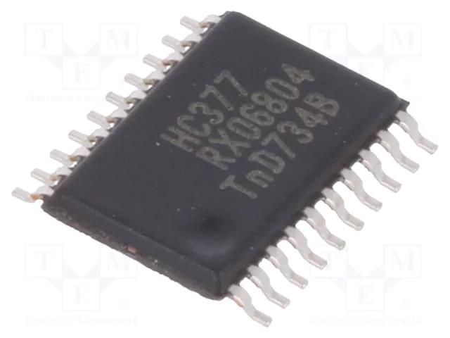 IC: digital; D flip-flop; Ch: 8; CMOS; SMD; TSSOP20; tube; HC NEXPERIA 74HC377PW.112