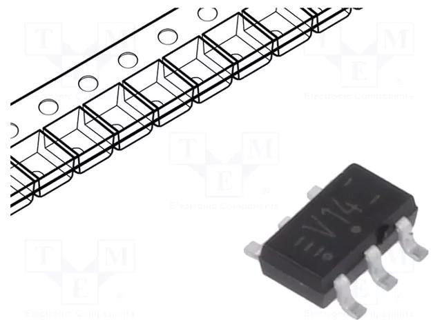 IC: digital; NOT; Ch: 2; CMOS,TTL; SMD; TSOP6; Mini Logic; -40÷125°C NEXPERIA 74LVC2G14GV.125