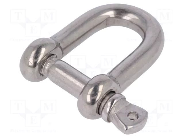 Dee shackle; acid resistant steel A4; for rope; 10mm KRAFTBERG SZE-D10-A4