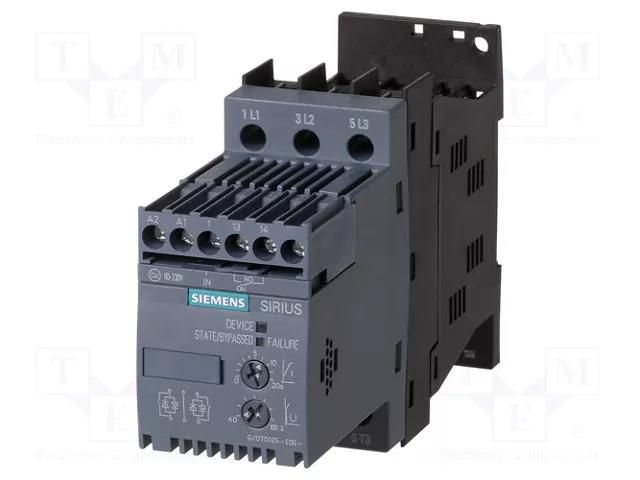 Module: softstart; Usup: 200÷480VAC; for DIN rail mounting; 1.5kW SIEMENS 3RW3013-1BB14