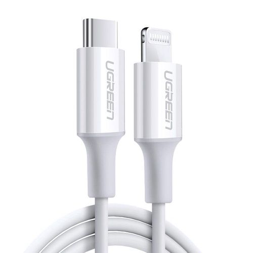 Ugreen US171 Lightning - USB-C MFi PD cable 20W 480Mb/s 1m - white, Ugreen 6957303814930 6957303814930