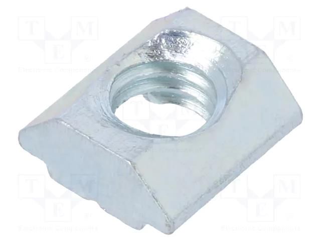 Nut; for profiles; Width of the groove: 6mm; steel; zinc; T-slot FATH FA-096506