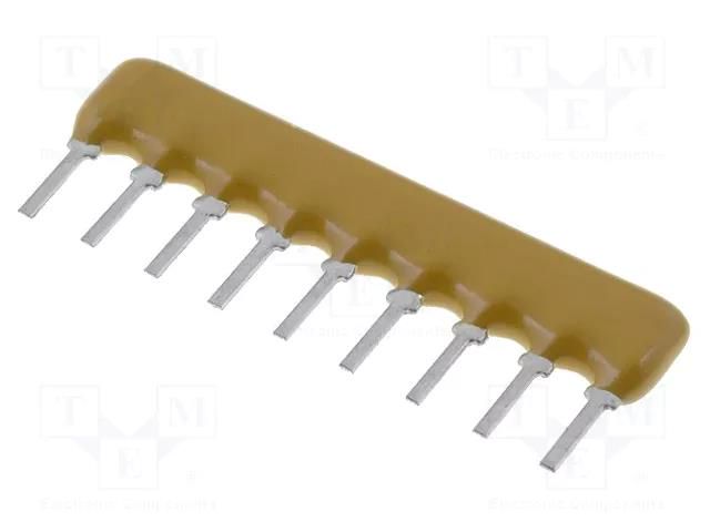 Resistor network: X; THT; 3.3kΩ; ±2%; 0.2W; No.of resistors: 8; 100V BOURNS 4609X-101-332LF