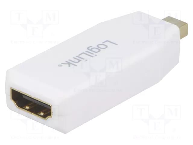 Adapter; DisplayPort 1.2,DVI 1.0,HDCP 1.3,HDMI 1.4; white LOGILINK CV0102