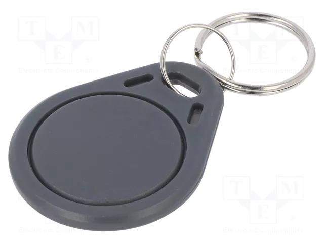 RFID pendant; plastic; grey; 125kHz; 8BROM SYSTEM 7 SECURITY S103-GY