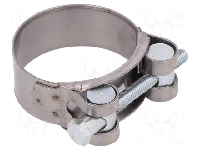 T-bolt clamp; W: 22mm; Clamping: 44÷47mm; chrome steel AISI 430; S MPC INDUSTRIES MPC-S2044