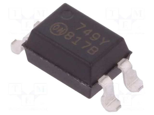 Optocoupler; SMD; Ch: 1; OUT: transistor; CTR@If: 130-260%@5mA; SO4 ONSEMI FOD817BS