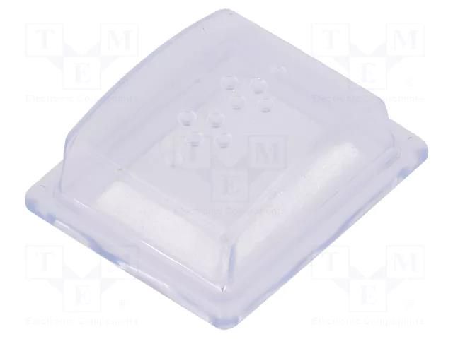 Accessories: cover; IP64; rectangular; 41.2x35x14mm; PVC Marquardt 203.078.011