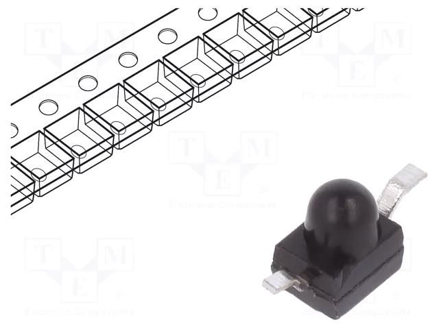 Phototransistor; 2mm; λp max: 940nm; 5V; 24°; Variant: axial ONSEMI QSB363ZR