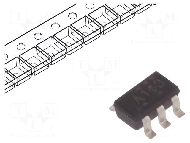 IC: digital; NOT; Ch: 1; SMD; SOT23-5; 2÷5.5VDC; -40÷125°C; reel,tape TEXAS INSTRUMENTS SN74AHC1G14DBVR