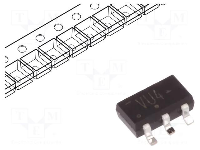 IC: digital; NOT; Ch: 1; CMOS,TTL; SMD; SC74A; Mini Logic; -40÷125°C NEXPERIA 74LVC1GU04GV.125