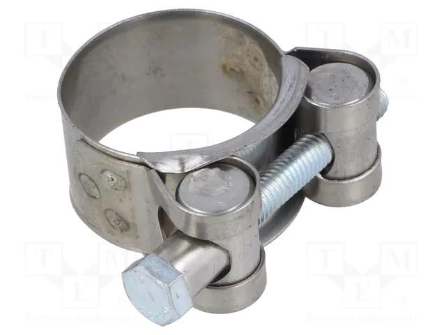 T-bolt clamp; W: 20mm; Clamping: 29÷31mm; chrome steel AISI 430; S MPC INDUSTRIES MPC-S4029