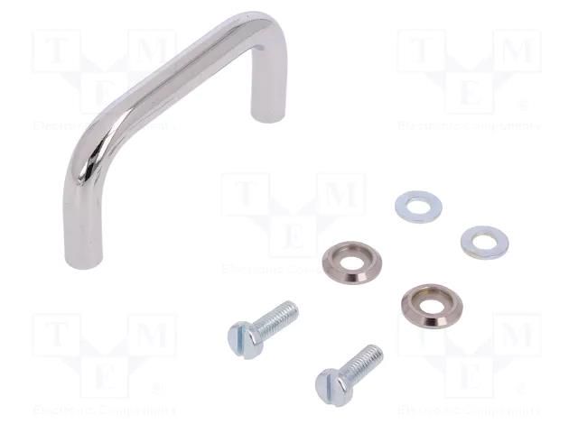 Holder; chromium plated steel; chromium plated; H: 30mm; W: 11mm MENTOR MR-270.1