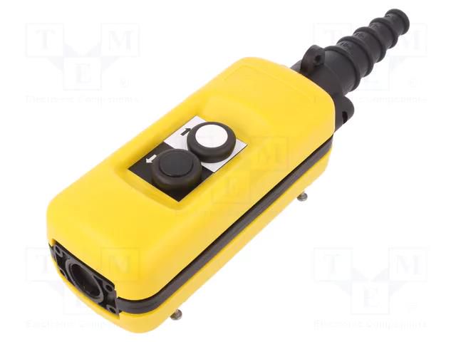Control cassette; Harmony XAC; No.of butt: 2; round; IP65; plastic SCHNEIDER ELECTRIC XACA271