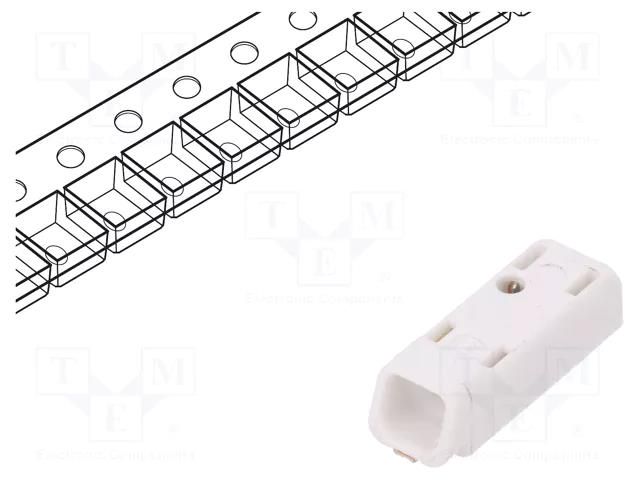 Connector: plug-in; MICROCON; 4mm; ways: 1; 0.2÷0.75mm2; 6A; SMT ELECTRO TERMINAL MICROCON-SMD-1PS