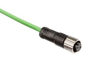 CIR CABLE ASSY, 2P RCPT-FREE END, 3.3FT ASD-02BFFM-QL8P01.