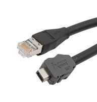 ENET CORD, IX B PLUG-RJ45 PLUG, 11.8" TRGIX604EC-BLK-30CM