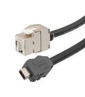 ENET CORD, IX B PLUG-RJ45 JACK, 3.3  TRGIX606LZ-BLK-1M