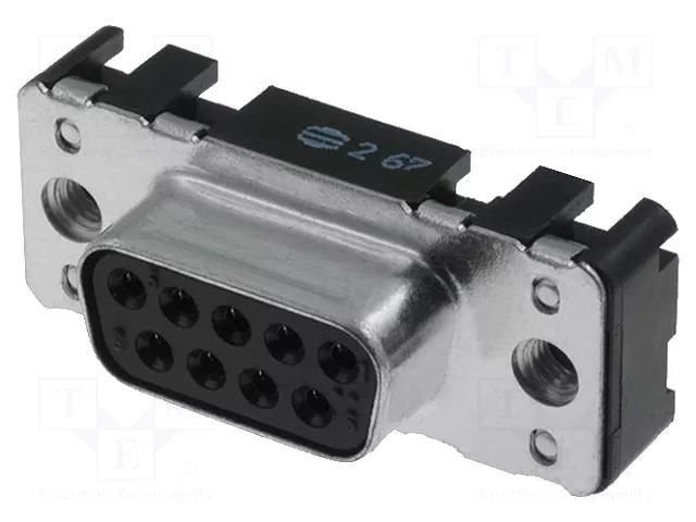 Connector: D-Sub; PIN: 9; socket; female; straight; THT; M3 HARTING 09661516511