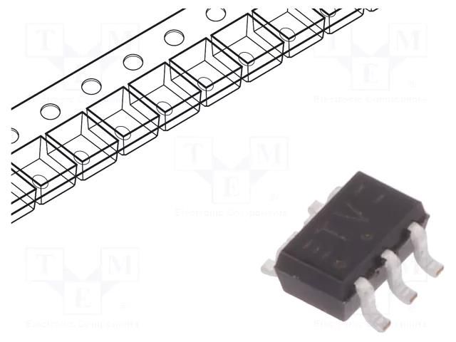 IC: digital; buffer,non-inverting; Ch: 2; CMOS,TTL; SMD; SC88; HCT NEXPERIA 74HCT2G17GW.125