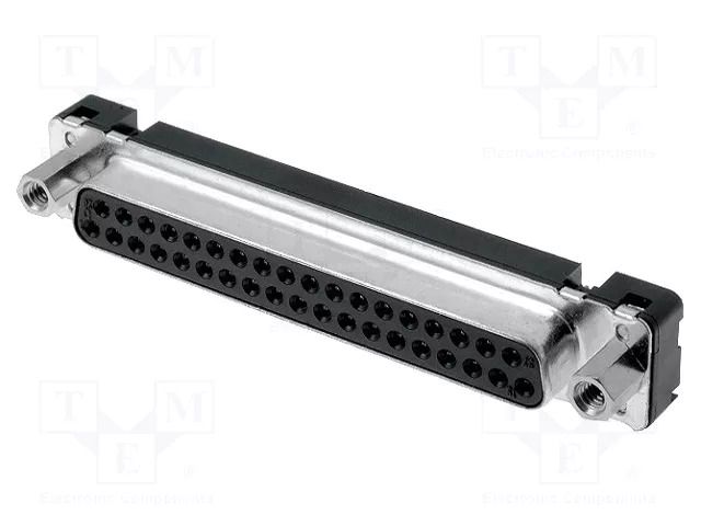 Connector: D-Sub; PIN: 37; socket; female; straight; THT; UNC 4-40 HARTING 09664516513