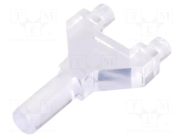 Fiber for LED; Ø: 3mm; L: 17mm; round; with PCB mounting; UL94V-2 FIX&FASTEN FIX-LEM-180