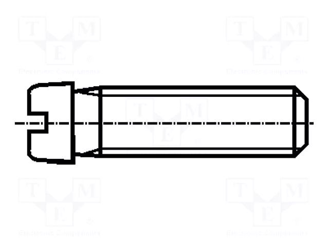 Screw; M2x2; 0.4; Head: cheese head; slotted; 0.5mm; steel; zinc BOSSARD B2X2/BN404