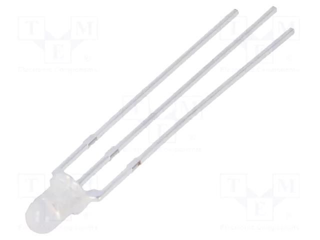 LED; red/yellow-green; 3mm; 30°; Front: convex; 1.8÷2.4/1.8÷2.5VDC FORYARD FYL-3019RGW1A-CC