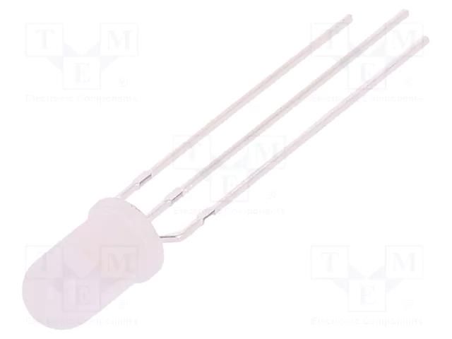 LED; orange/yellow-green; 5mm; 50°; Front: convex; No.of term: 3 FORYARD FYL-5019EGW1B-CC