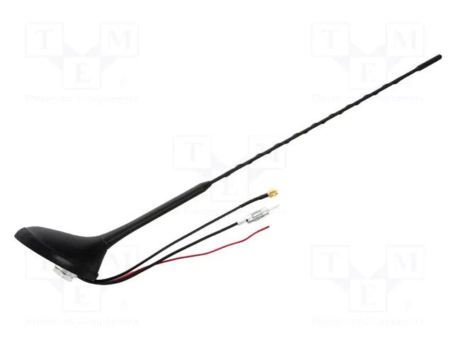 Antenna; car top,automotive; 0.41m; AM,FM,GPS; black PER.PIC. A00024
