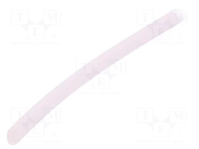 Insulating tube; silicone; transparent; -50÷200°C; Øint: 3mm FAVIER GES-3-TR-100