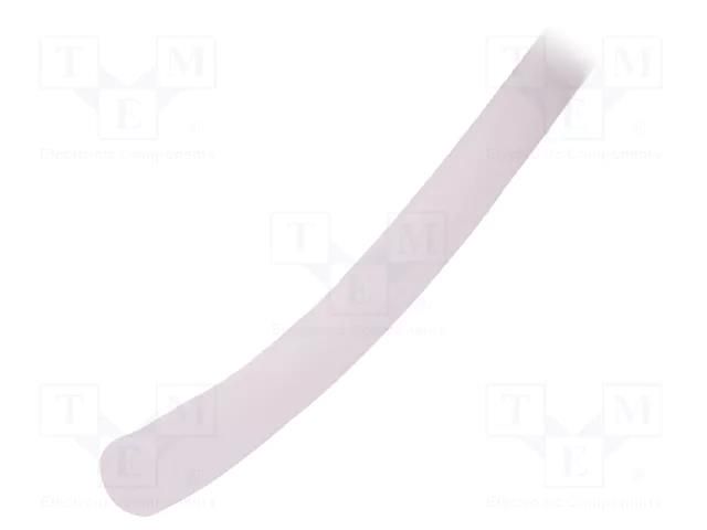 Insulating tube; silicone; transparent; -50÷200°C; Øint: 8mm FAVIER GES-8-TR-100