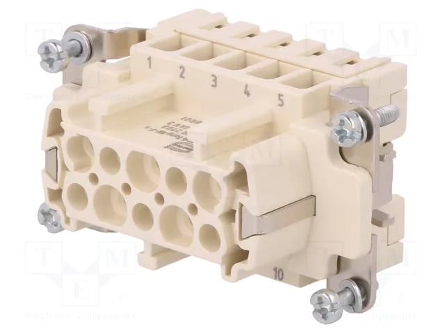 Connector: HDC; contact insert; female; 16A; 400V; Han® High Temp HARTING 09338102703