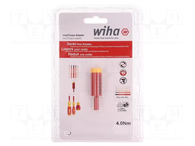 Adapter; ElectricVario; max.4Nm; Mounting: hexagonal 6mm; 10% WIHA WIHA.2970/4.0