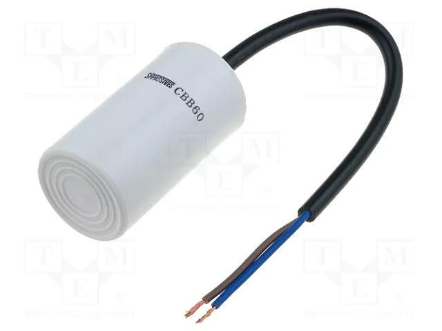 Capacitor: polypropylene; motors, run; 2.5uF; 450V; Ø35x60mm; ±5% SR PASSIVES CBB60H-2.5/450