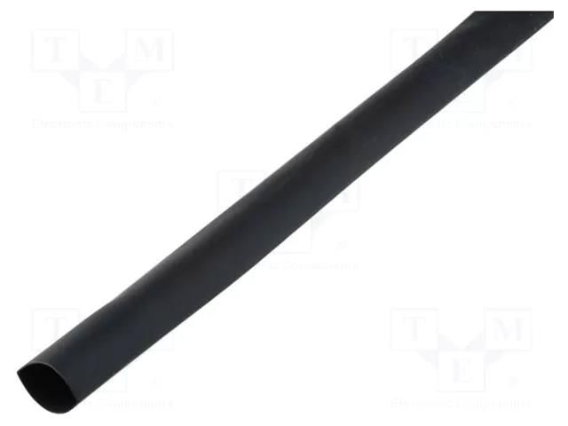 Heat shrink sleeve; 4: 1; 8mm; L: 1m; black; polyolefine; -55÷125°C CYG/KTG CB-HFT8-4X/1M-BK