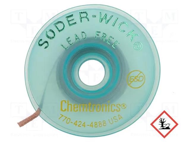 Tape: desoldering; halide-free,rosin,Lead Free,No Clean,ROL0 CHEMTRONICS CH-SW40-4-5