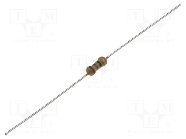 Resistor: carbon film; THT; 220Ω; 500mW; ±5%; Ø0.5x28mm; Ø2.3x6mm SR PASSIVES CF1/2WS-220R