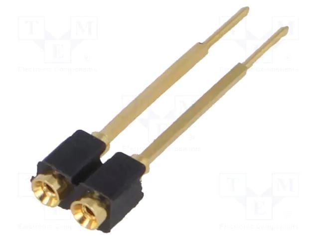 Connector: pin strips; pin header; female; PIN: 2; straight; 2.54mm FISCHER ELEKTRONIK MK13X2/02/G