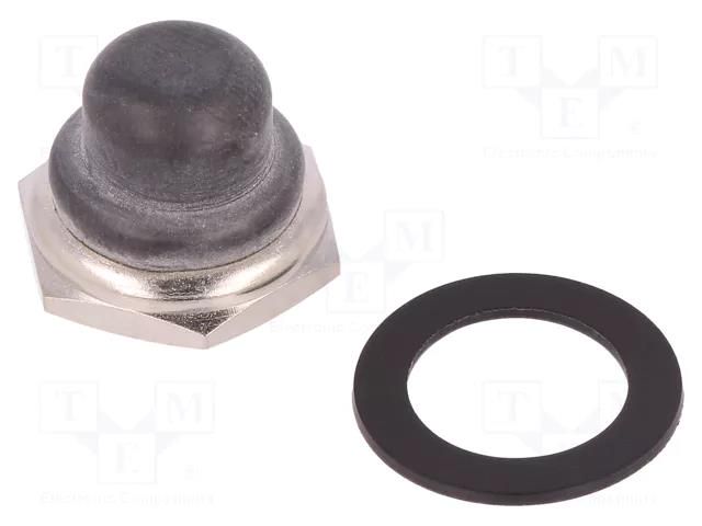 Cap; -20÷50°C; neoprene rubber; Actuator colour: black APEM U31
