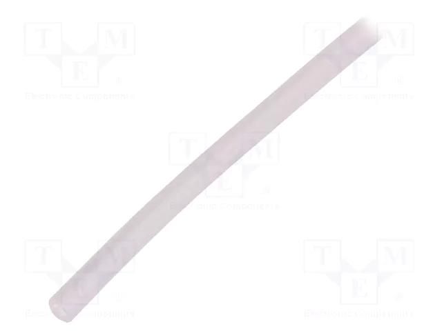 Insulating tube; silicone; transparent; -50÷200°C; Øint: 1mm FAVIER GES-1-TR-10