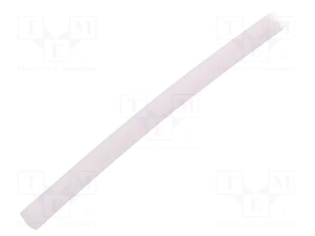 Insulating tube; silicone; transparent; -50÷200°C; Øint: 2mm FAVIER GES-2-TR-10