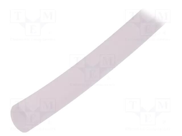 Insulating tube; silicone; transparent; -50÷200°C; Øint: 6mm FAVIER GES-6-TR-10