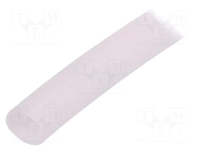 Insulating tube; silicone; transparent; -50÷200°C; Øint: 8mm FAVIER GES-8-TR-10