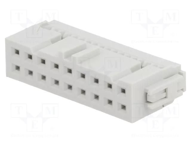 Connector: IDC; plug; female; PIN: 18; Quickie; IDC; 2.54mm; 2x9; grey AMPHENOL COMMUNICATIONS SOLUTIONS 71600-118LF