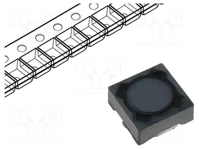 Inductor: wire; SMD; 100uH; 500mA; 790mΩ; ±20%; 7.3x7.3x3.2mm FERROCORE DE0703-100