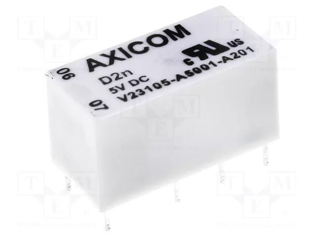 Relay: electromagnetic; DPDT; Ucoil: 6VDC; 3A; 0.5A/125VAC; D2N TE Connectivity D2N06-240